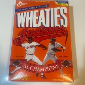 Cleveland Indians 1995 AL Champions Wheaties Box